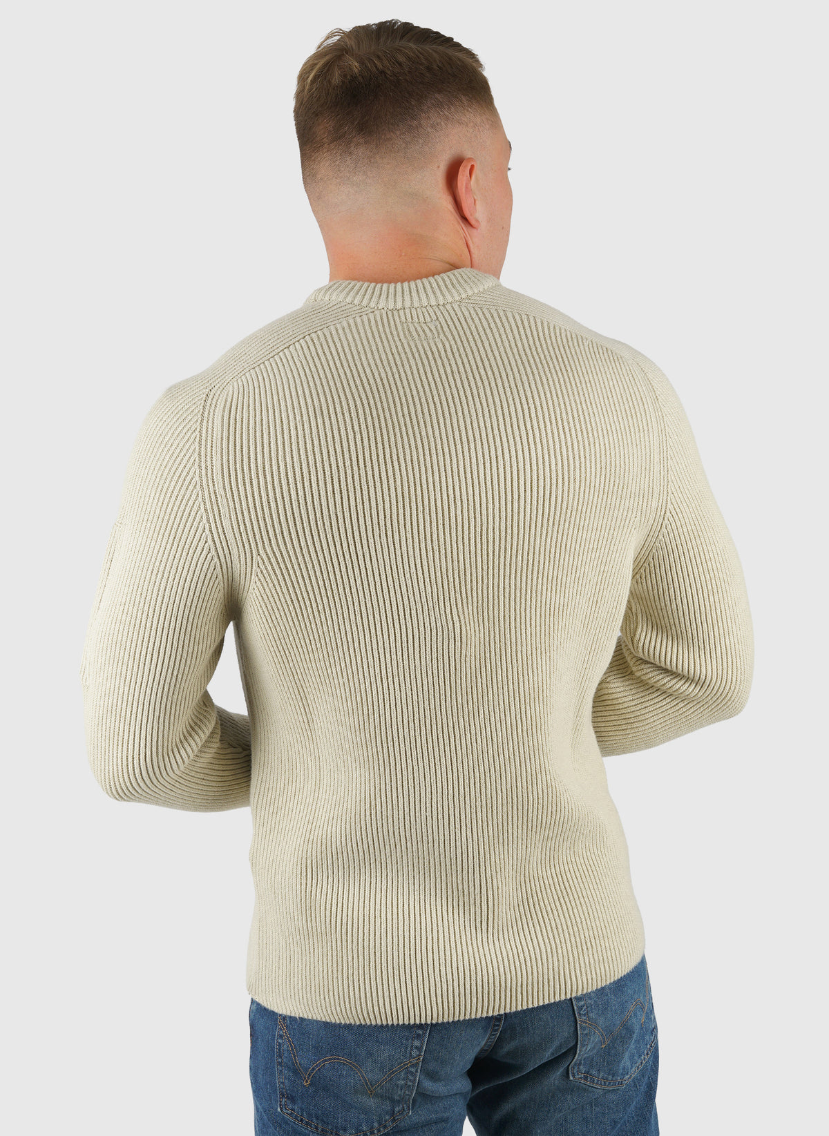 Full Rib Crewneck Sweatshirt - Silver Birch