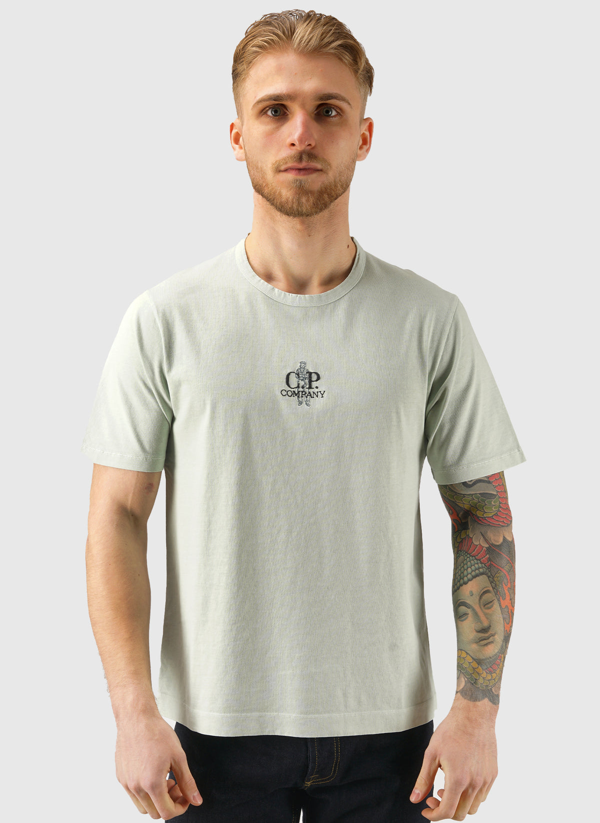 1020 Logo Jersey T-Shirt - Misty Blue