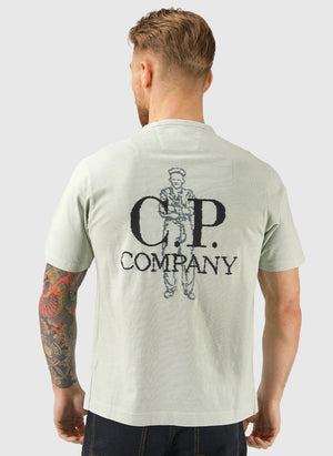 1020 Logo Jersey T-Shirt - Misty Blue