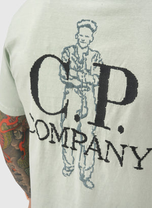 1020 Logo Jersey T-Shirt - Misty Blue