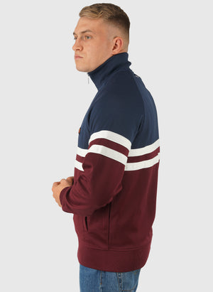 Rimini Tracktop - Burgundy/Navy