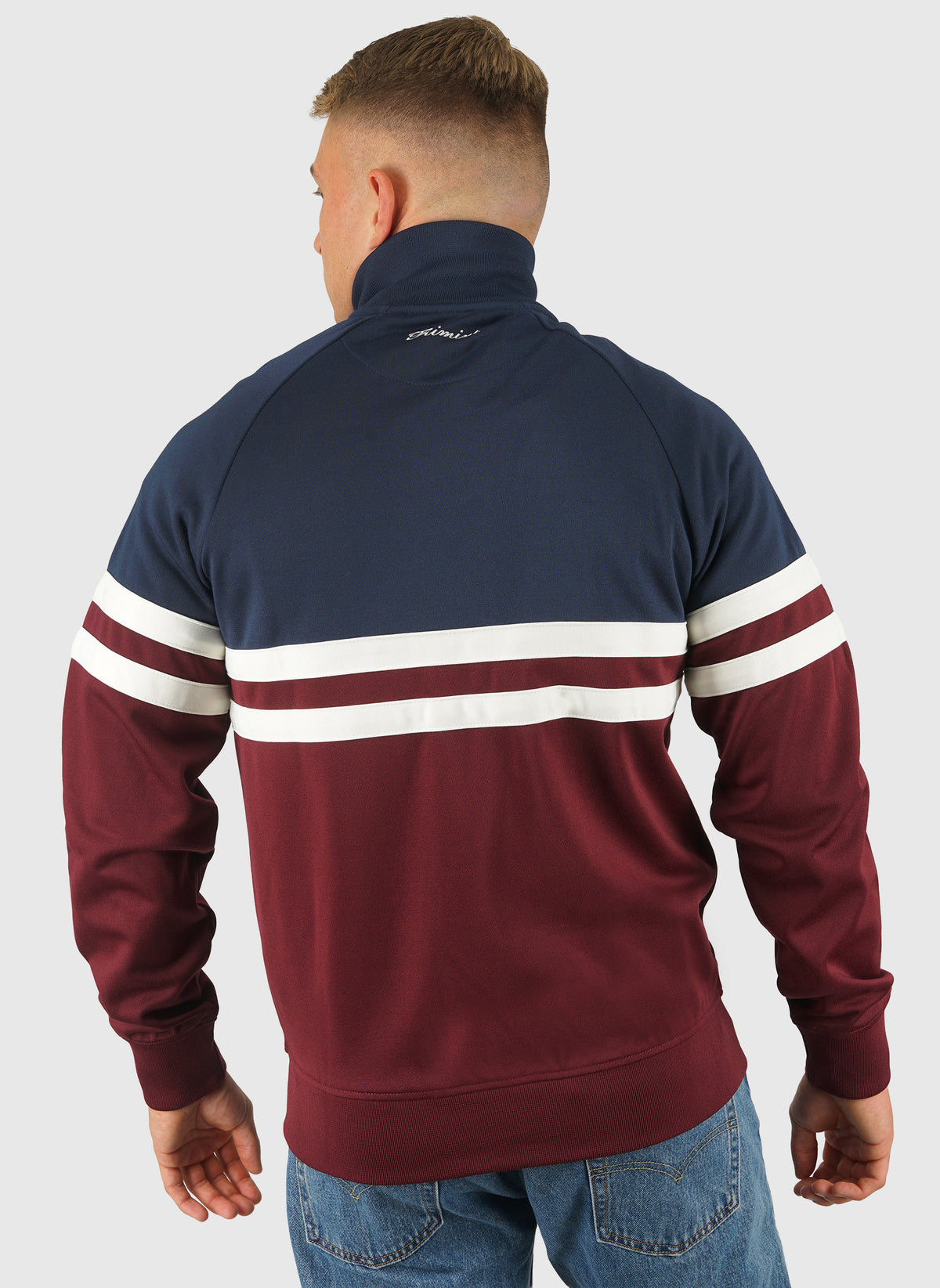 Rimini Tracktop - Burgundy/Navy