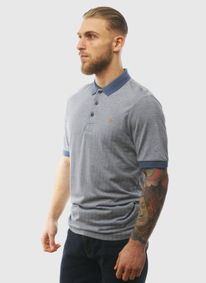 Sefton Textured Poloshirt - River Bed