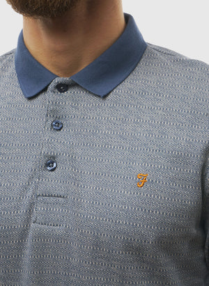 Sefton Textured Poloshirt - River Bed