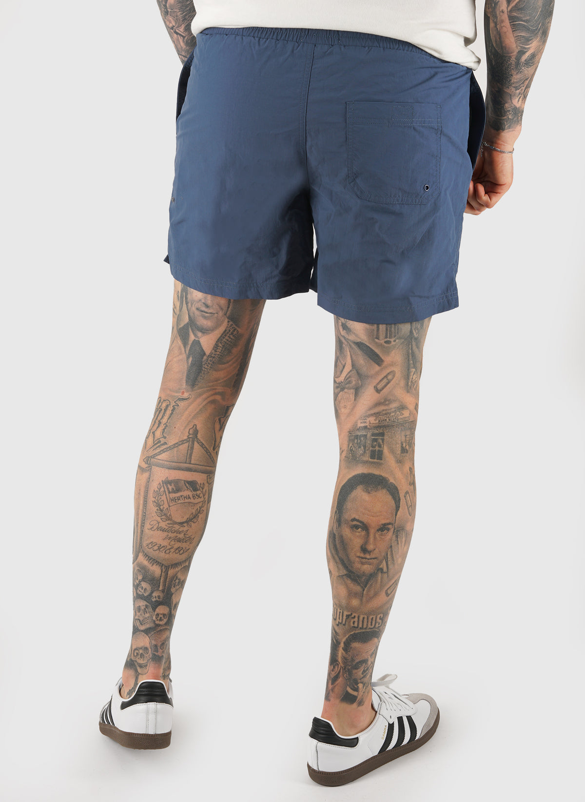 Colbert Plain Swim Short  - Cold Metal