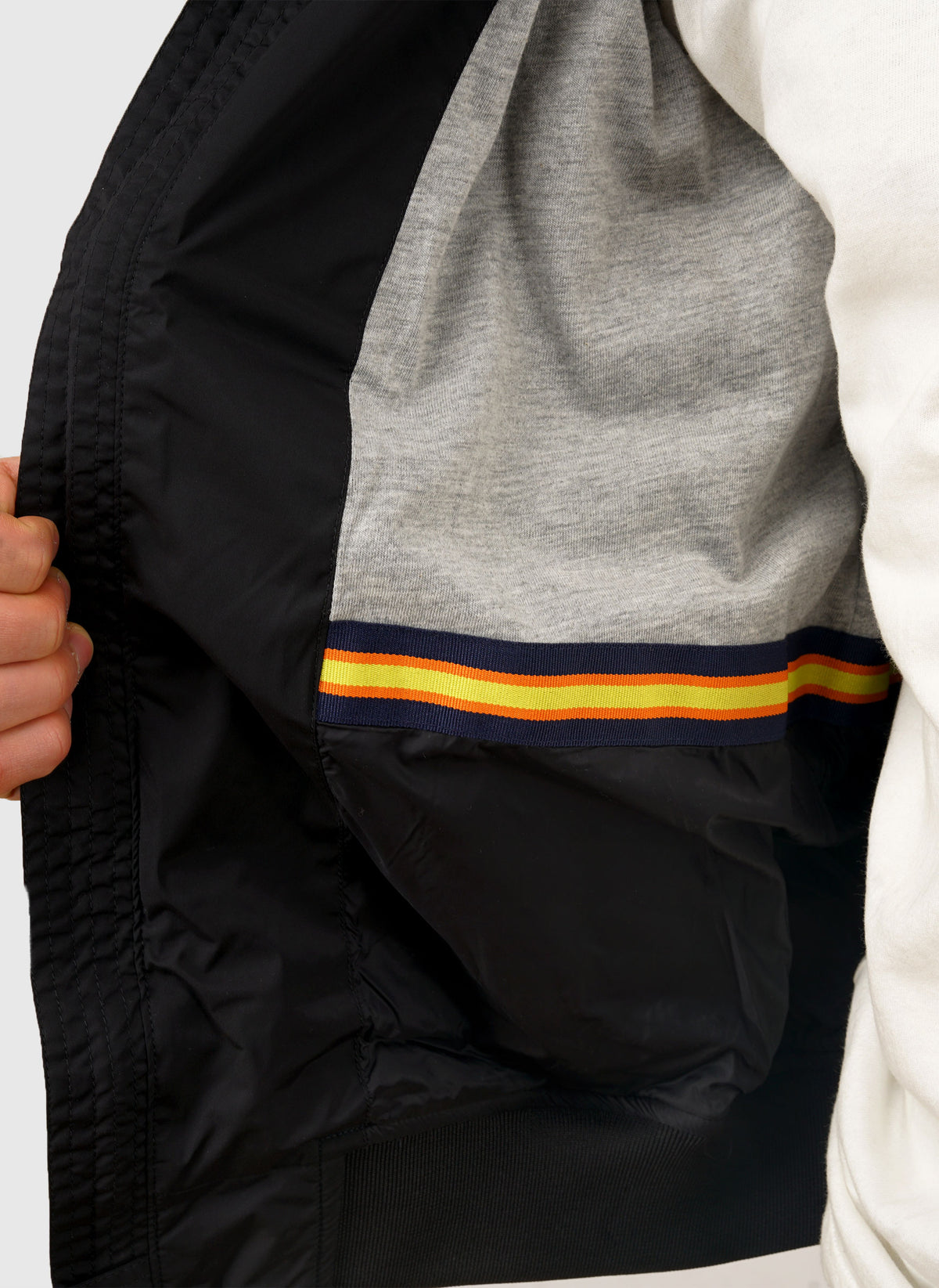 Amaury Stretch Nylon Jacket - Black Pure