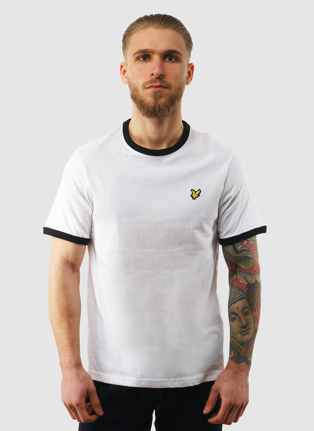 Reign Ringer Tee Ringer T-Shirt - White/Jet Black – The Smart Dresser
