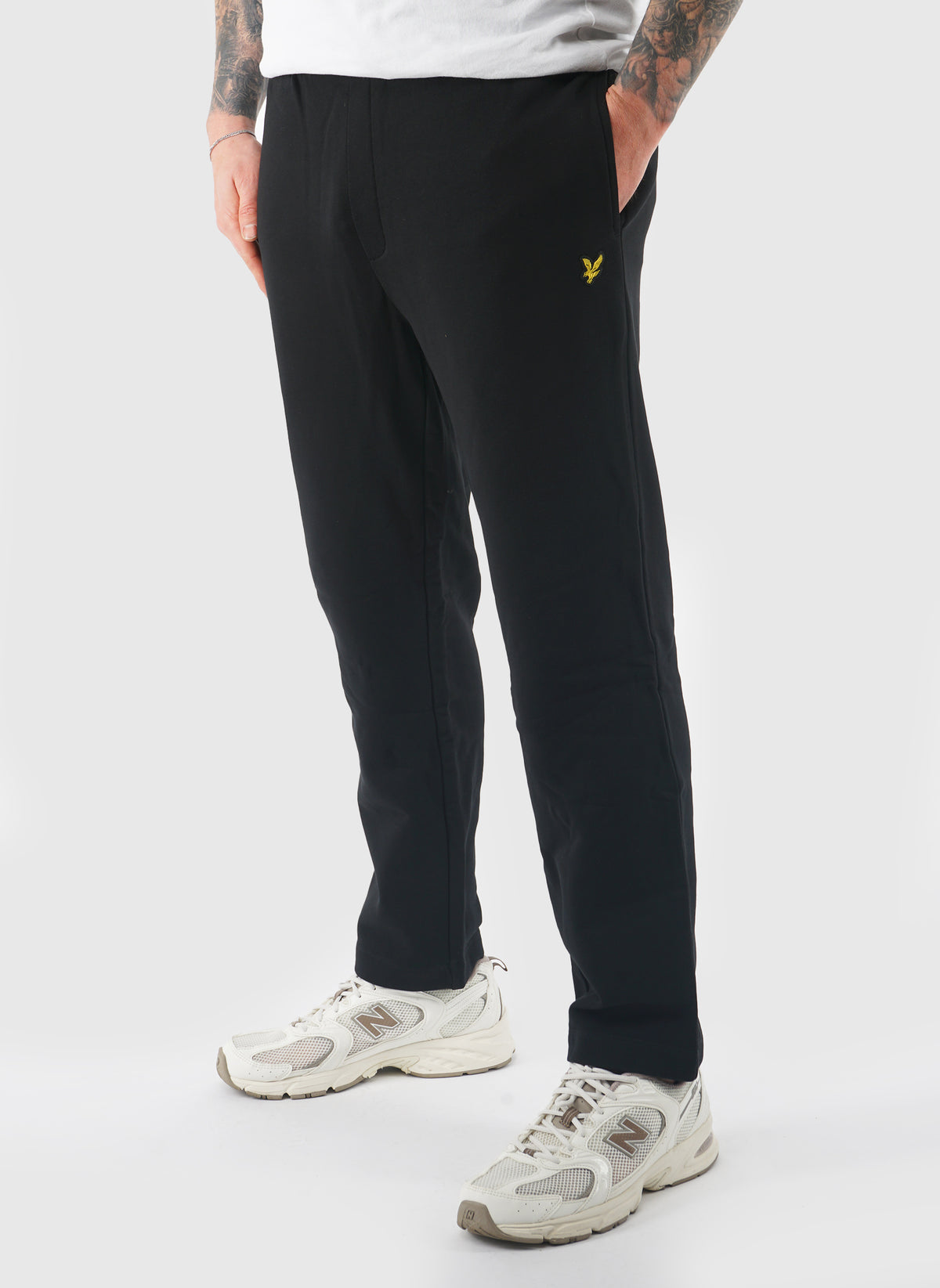 Straight Leg Joggers - Jet Black
