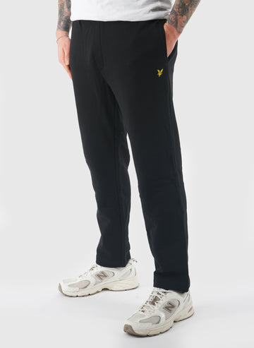 Straight Leg Joggers - Jet Black