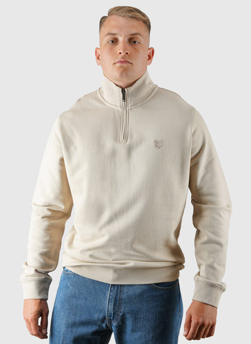 Superfine Quarter Zip Sweatshirt - Mask Grey