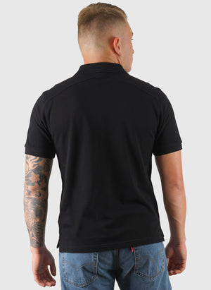 Pique Logo Polo Shirt - Jet Black