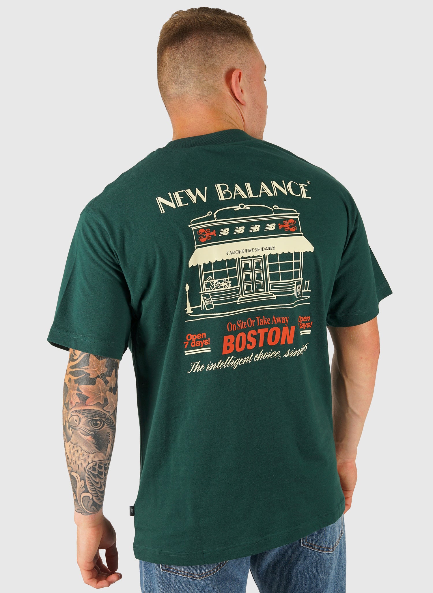 Grab a Bite Boston T-Shirt -  Nordic Green