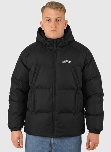 Curved Winter Jacket - Black