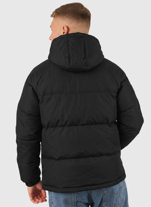 Curved Winter Jacket - Black