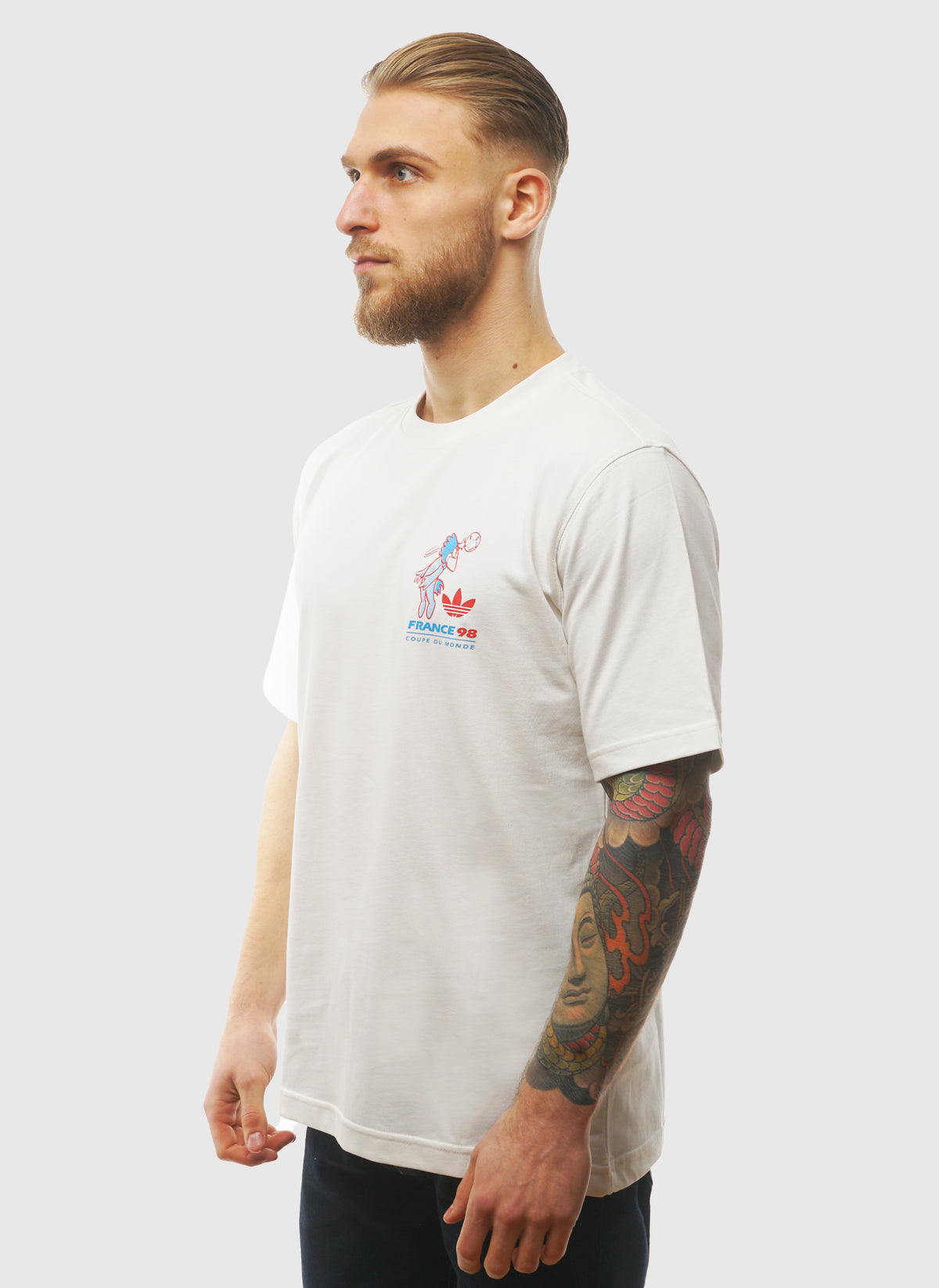 Frankreich 98 Footix T-Shirt - Clowd White