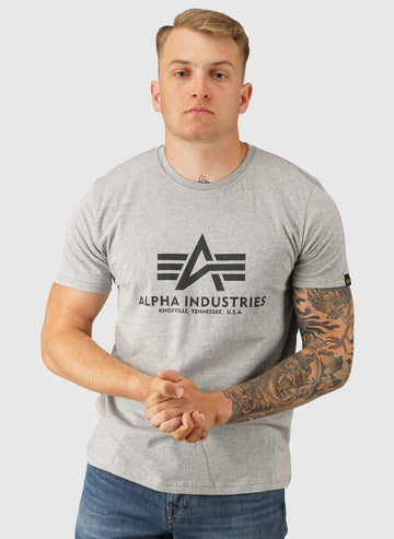 Basic Big Logo T-Shirt -Grey Heather