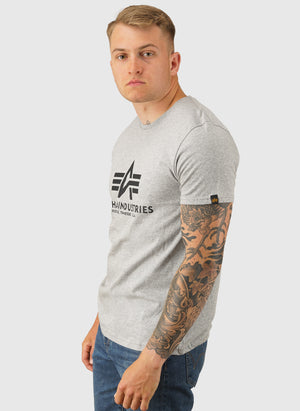 Basic Big Logo T-Shirt -Grey Heather