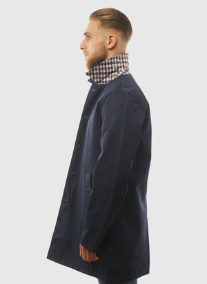 Archival Reversible Mid Coat - Navy