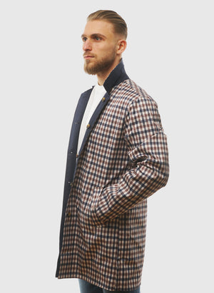 Archival Reversible Mid Coat - Navy