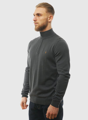 Redchurch Merino Wool 1/4 Zip - Submarine Grey
