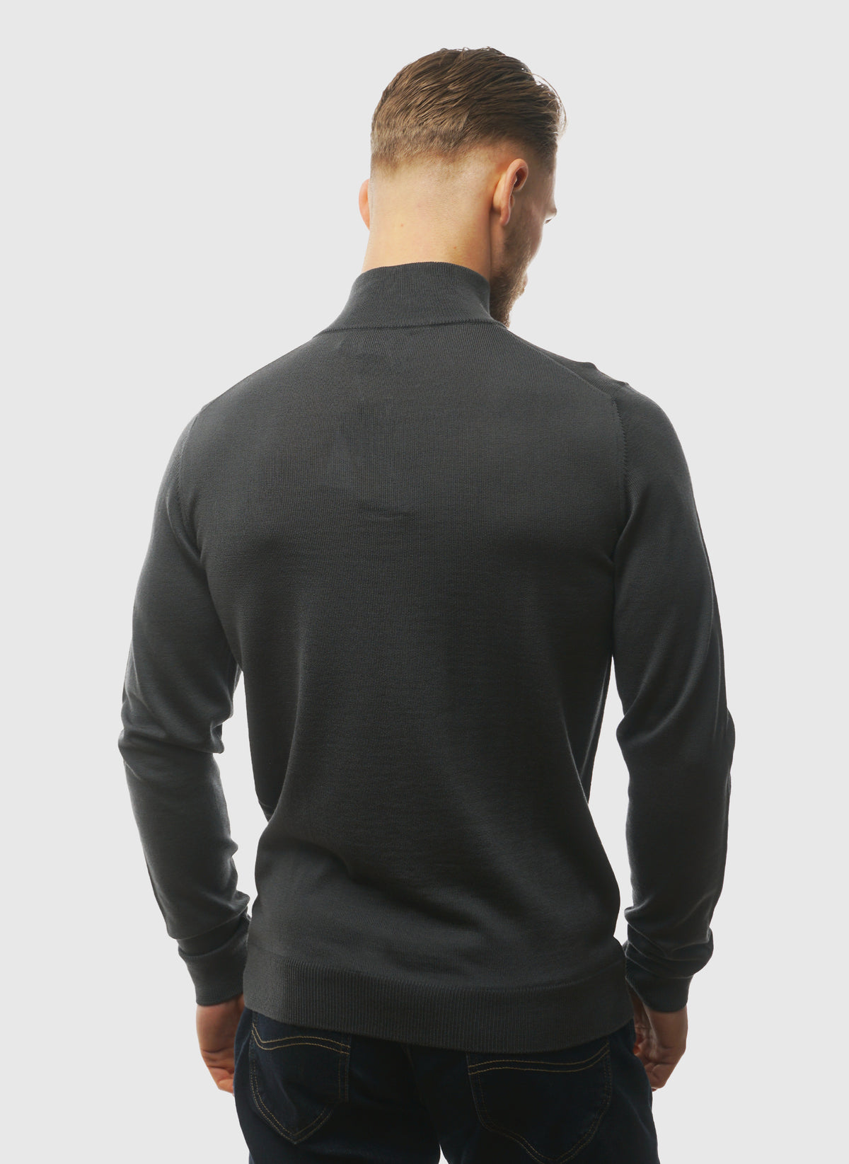 Redchurch Merino Wool 1/4 Zip - Submarine Grey