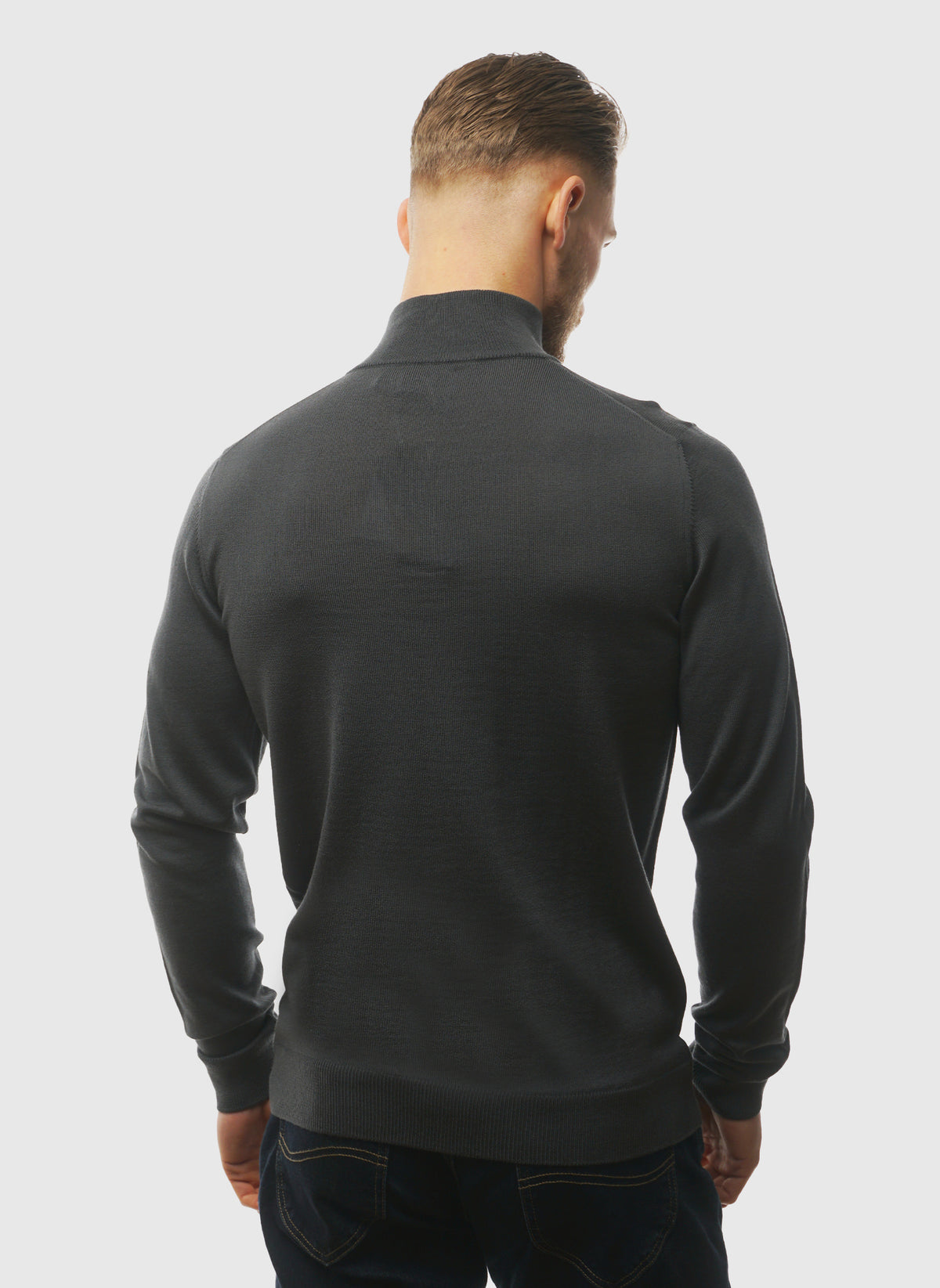 Redchurch Merino Wool 1/4 Zip - Submarine Grey