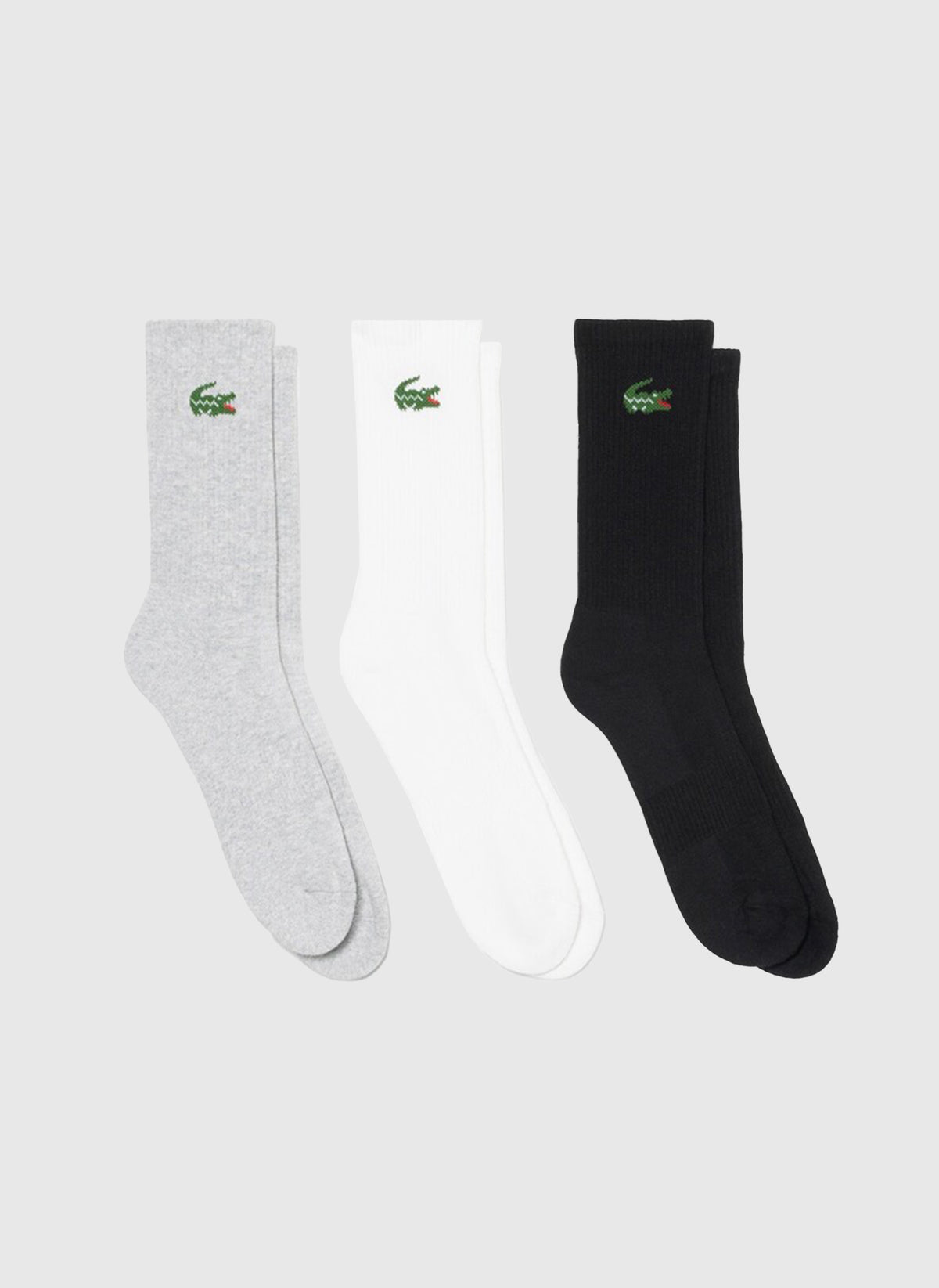 Crew Socks 3er-Pack - White/Silver/Black