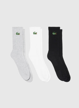 Crew Socks 3er-Pack - White/Silver/Black