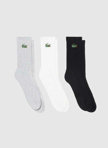 Crew Socks 3er-Pack - White/Silver/Black