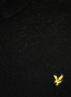 Cotton Merino Turtleneck Jumper - Jet Black