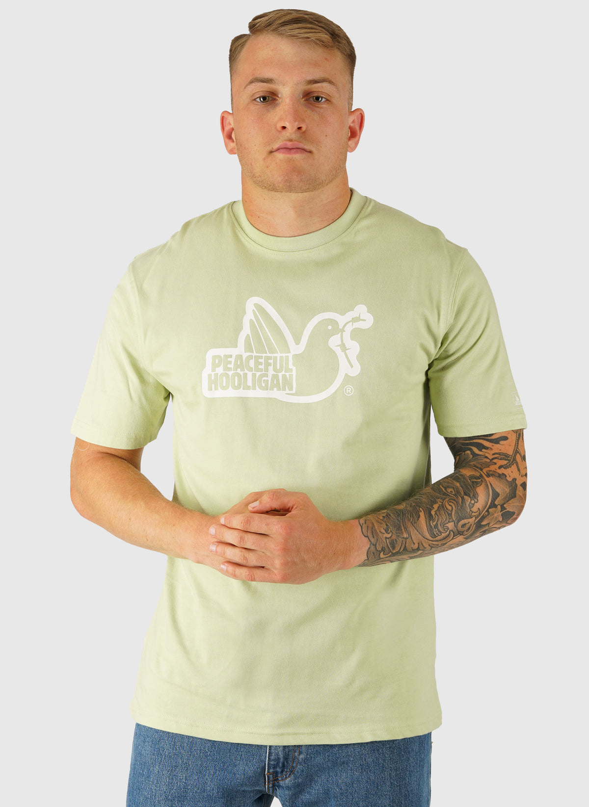 Outline Dove T-Shirt - Pistachio