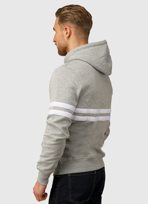 DMWU Hoodie - Gray Melange/White