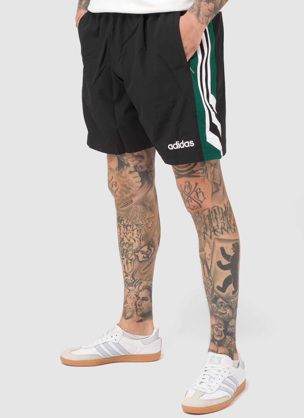 90s Football Short - Black