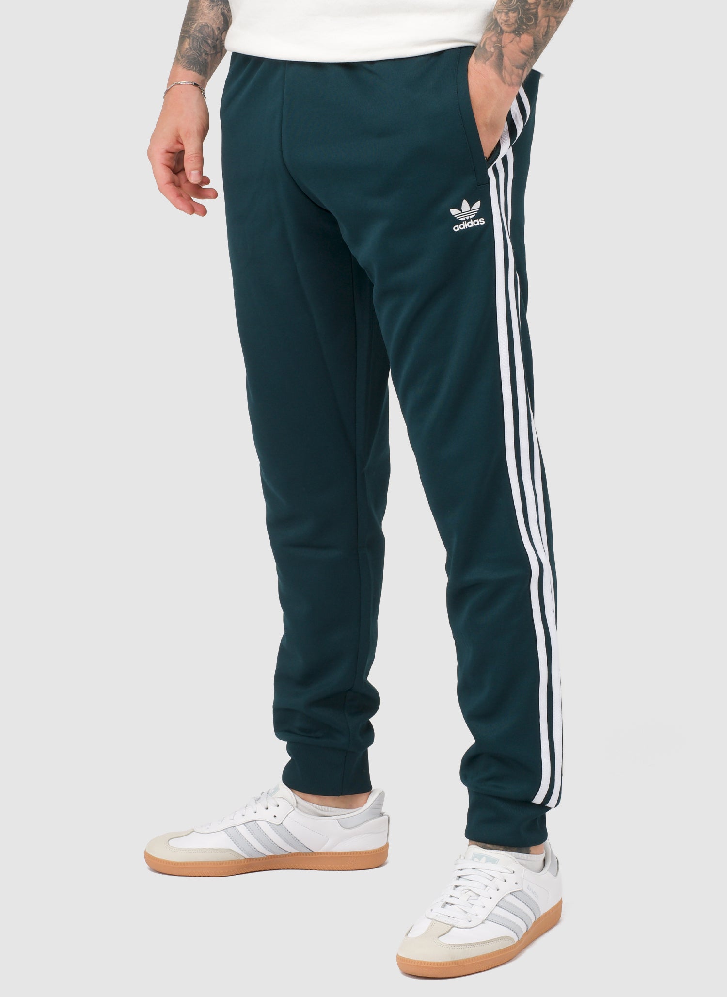 SST Track Pant - Ivy/White