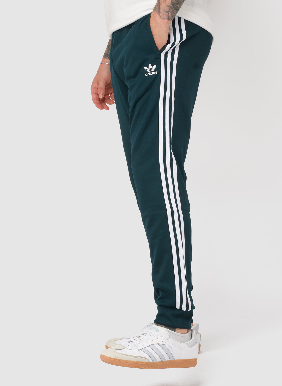SST Track Pant - Ivy/White