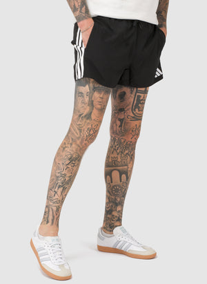 3-Streifen 3-Inch Badeshorts - Black/White