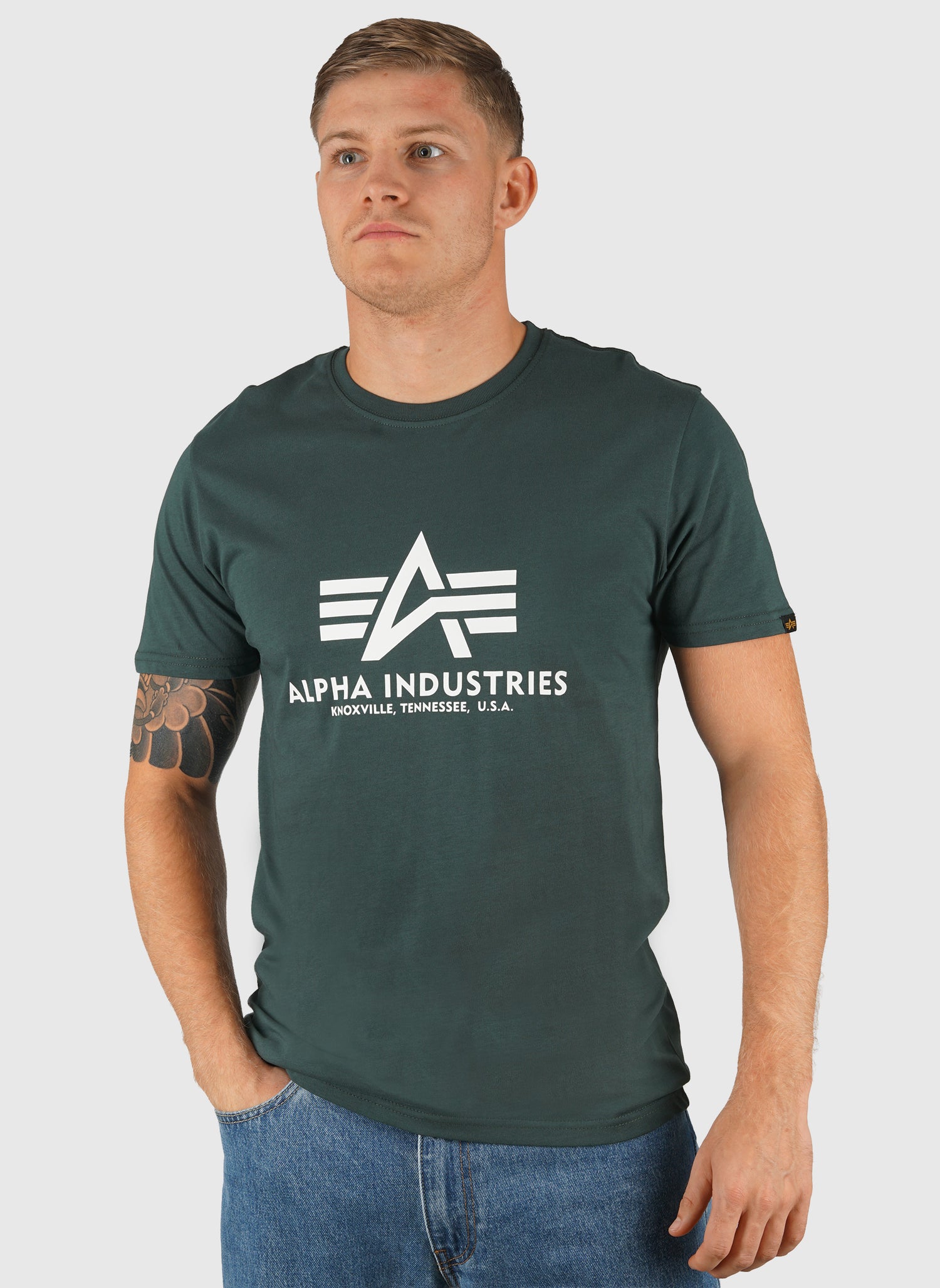 Basic Big Logo T-Shirt - Navy Green