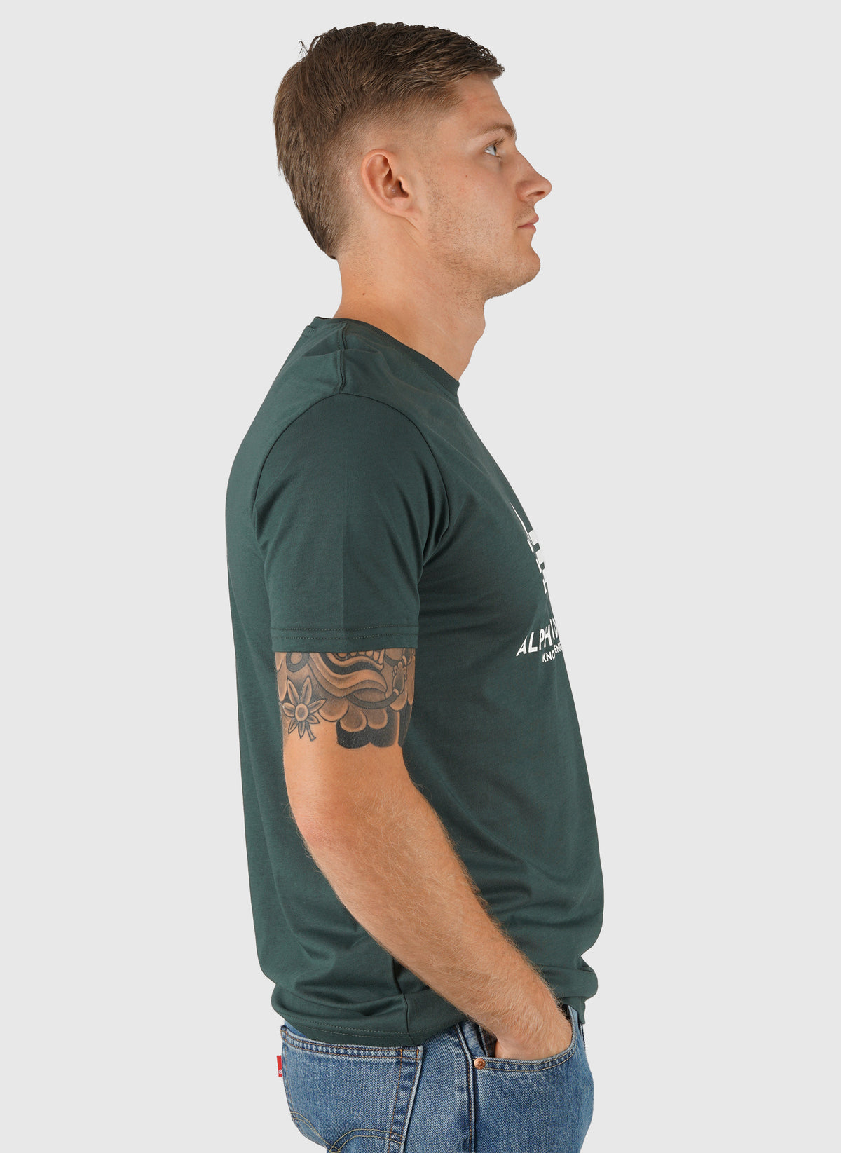 Basic Big Logo T-Shirt - Navy Green