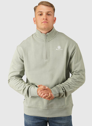 Half Zip Mock Neck - Salvia