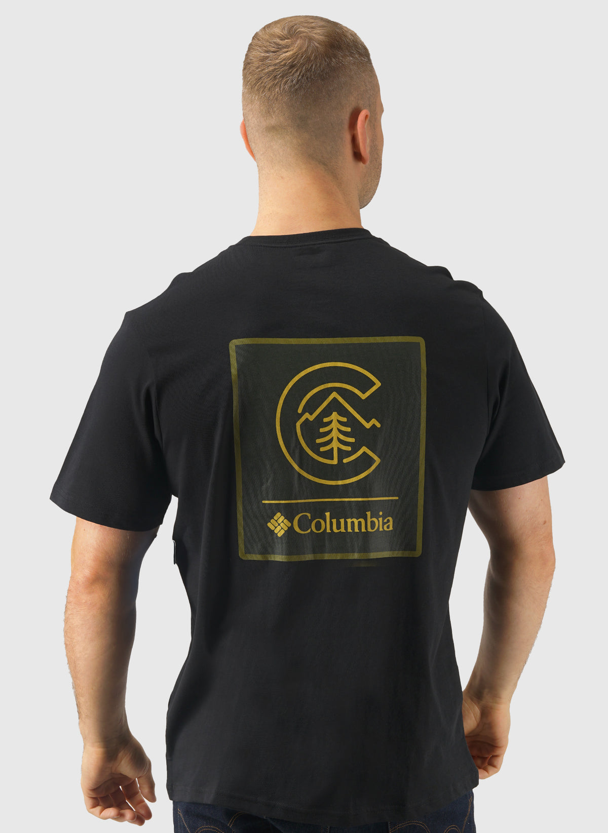 CSC Logo Back T-Shirt - Black Linework