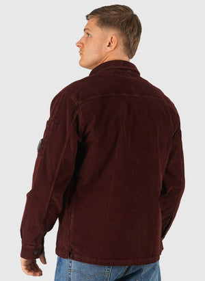 Corduroy Long Sleeve Lens Shirt - Andorra Red