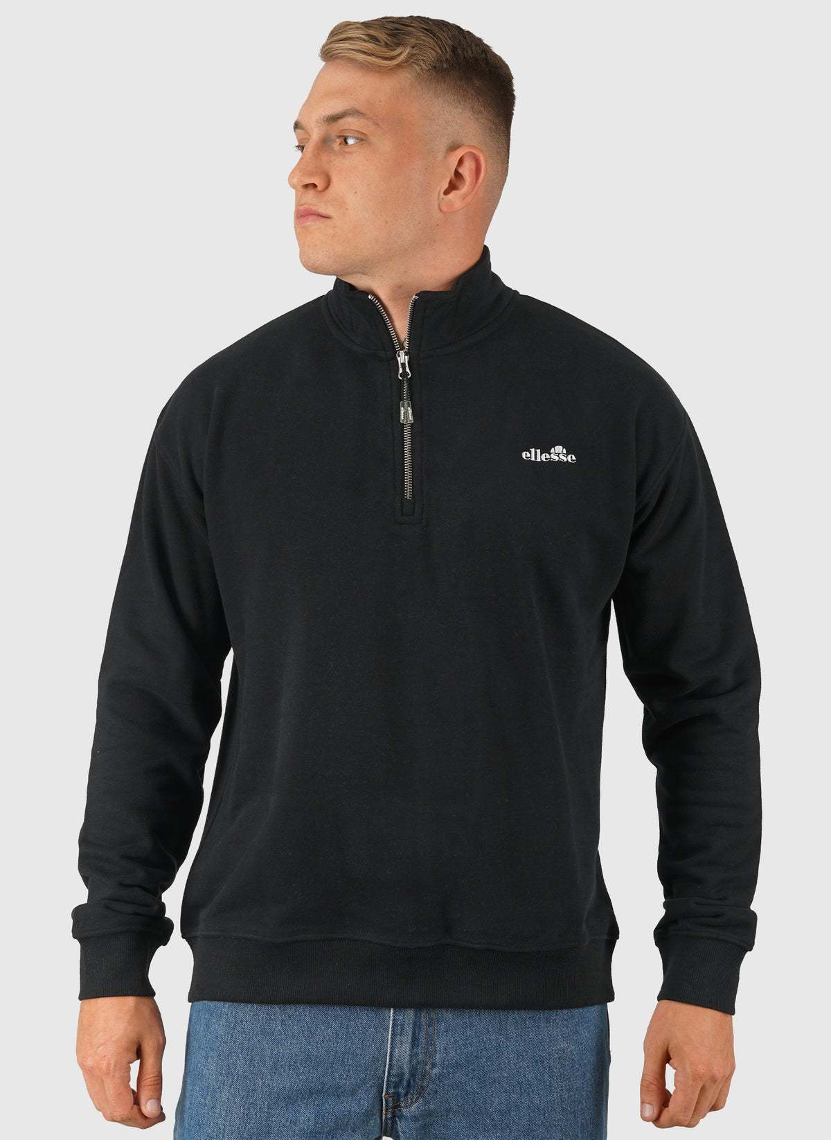 Arivalo 1/4 Zip Sweatshirt - Black