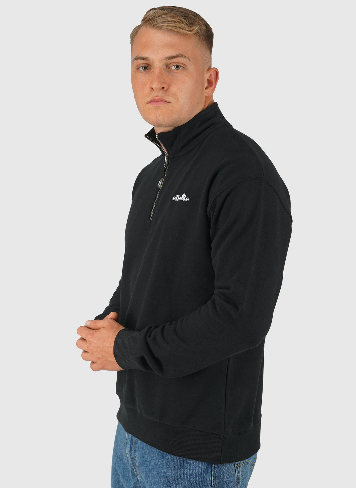 Arivalo 1/4 Zip Sweatshirt - Black