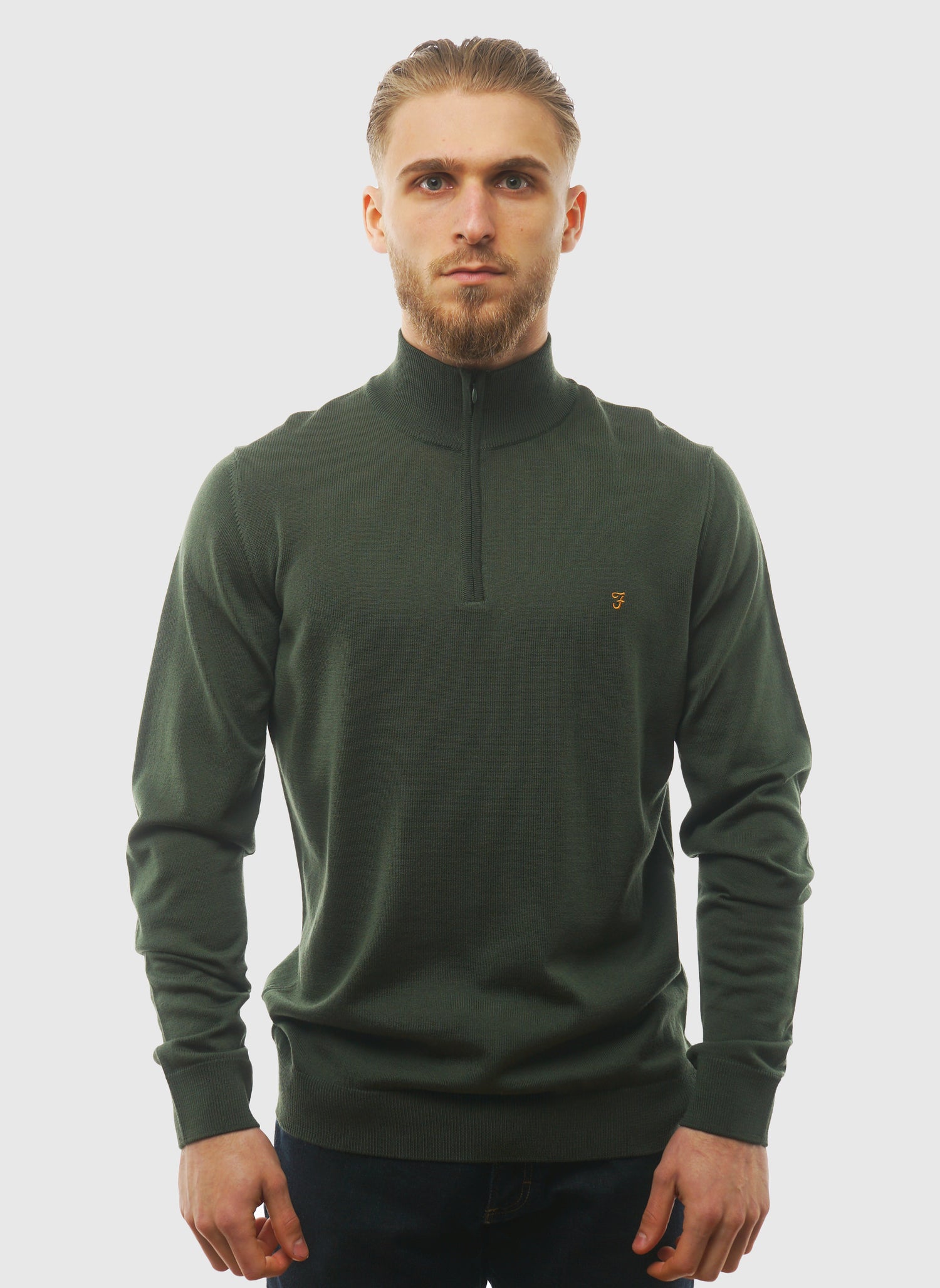 Redchurch Merino Wool 1/4 Zip - Poplar Green