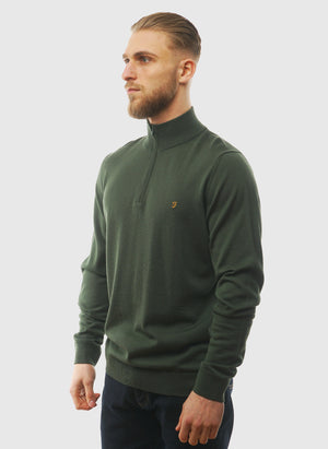 Redchurch Merino Wool 1/4 Zip - Poplar Green