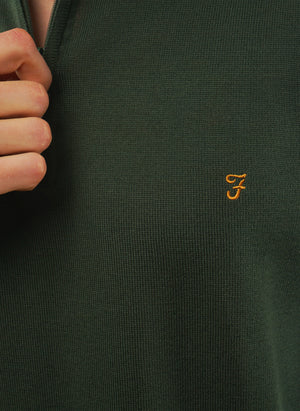 Redchurch Merino Wool 1/4 Zip - Poplar Green