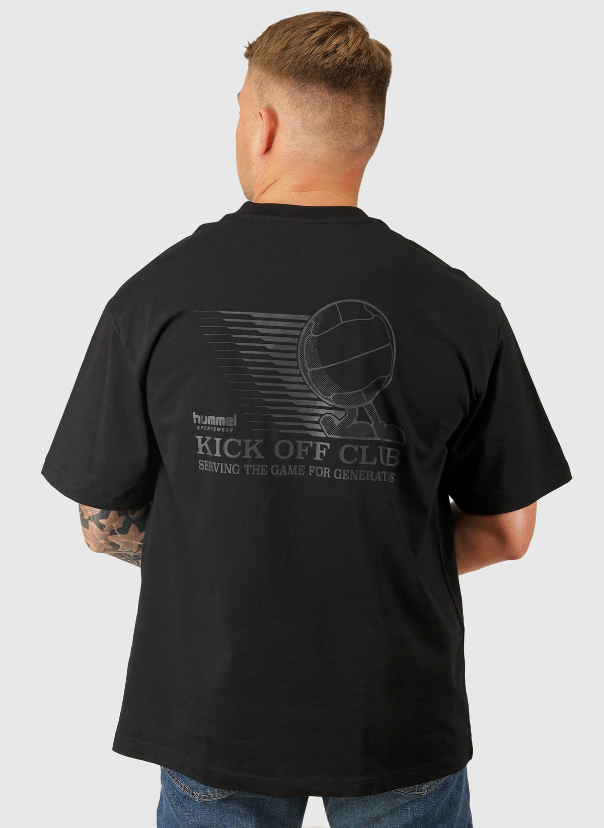 Loose Kick Off Club T-Shirt - Black