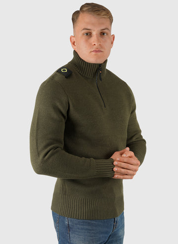 Sarl Quarter Zip Sweatshirt - Bronze Green