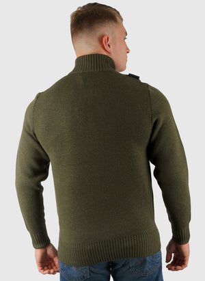 Sarl Quarter Zip Sweatshirt - Bronze Green