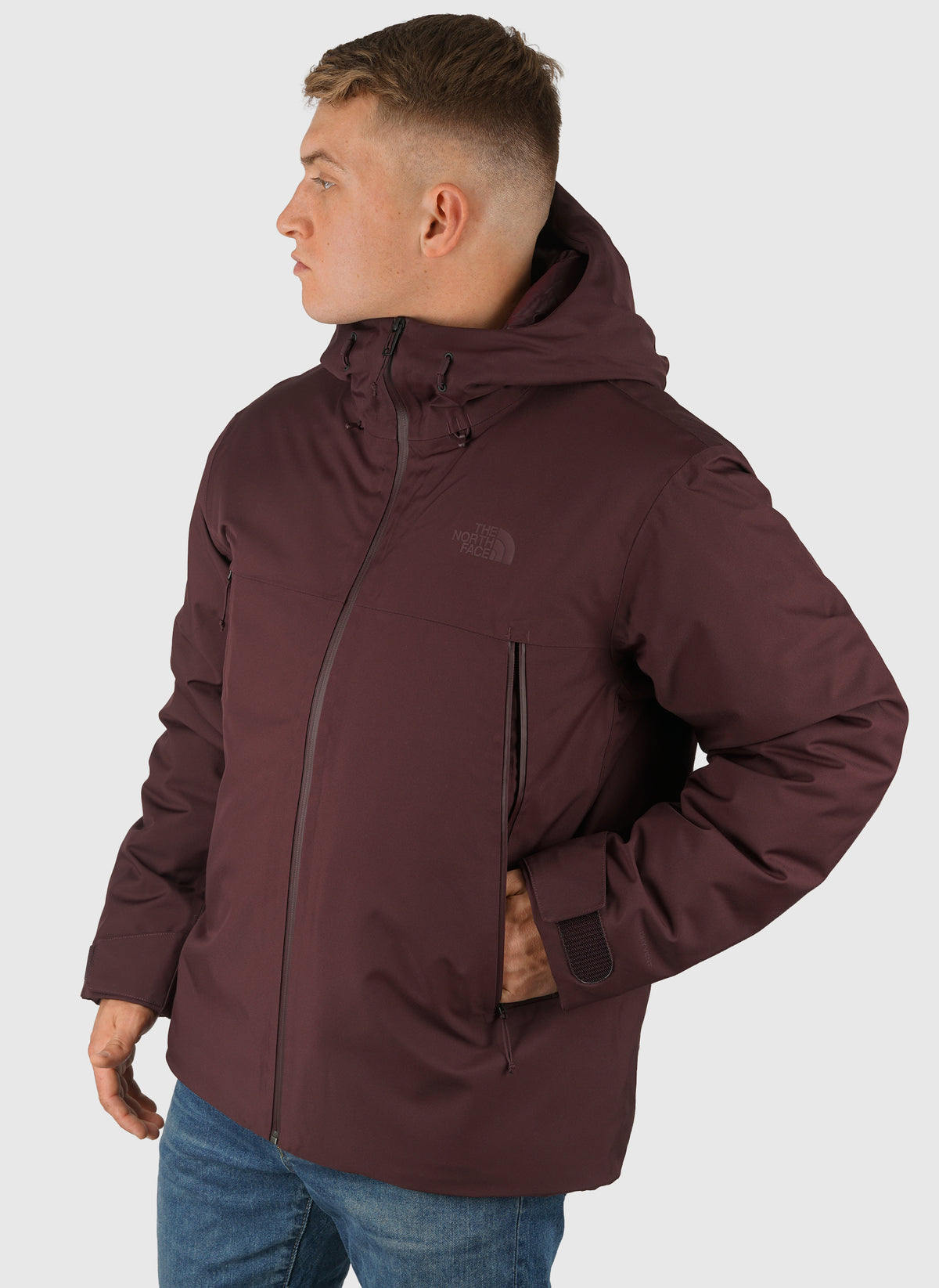 Mountain Range Down Jacket - Deep Burgundy